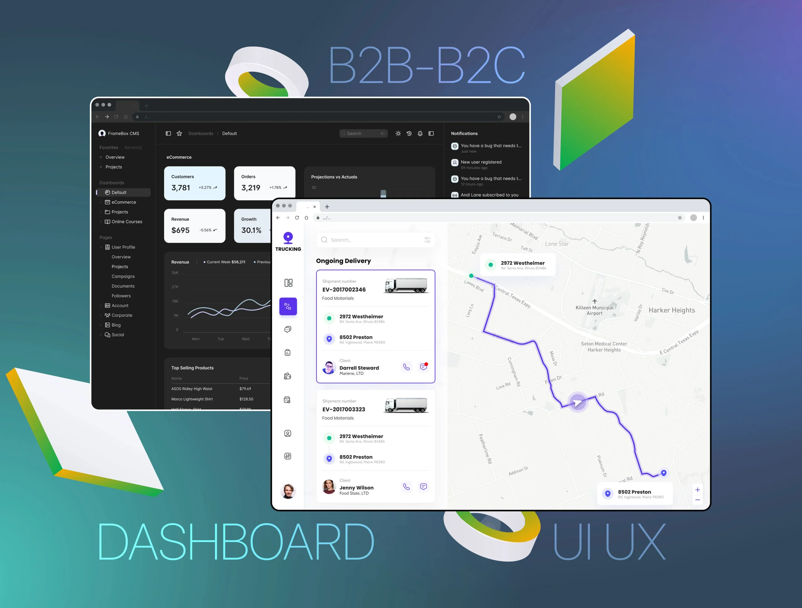 B2B Dashboards UI/UX Design