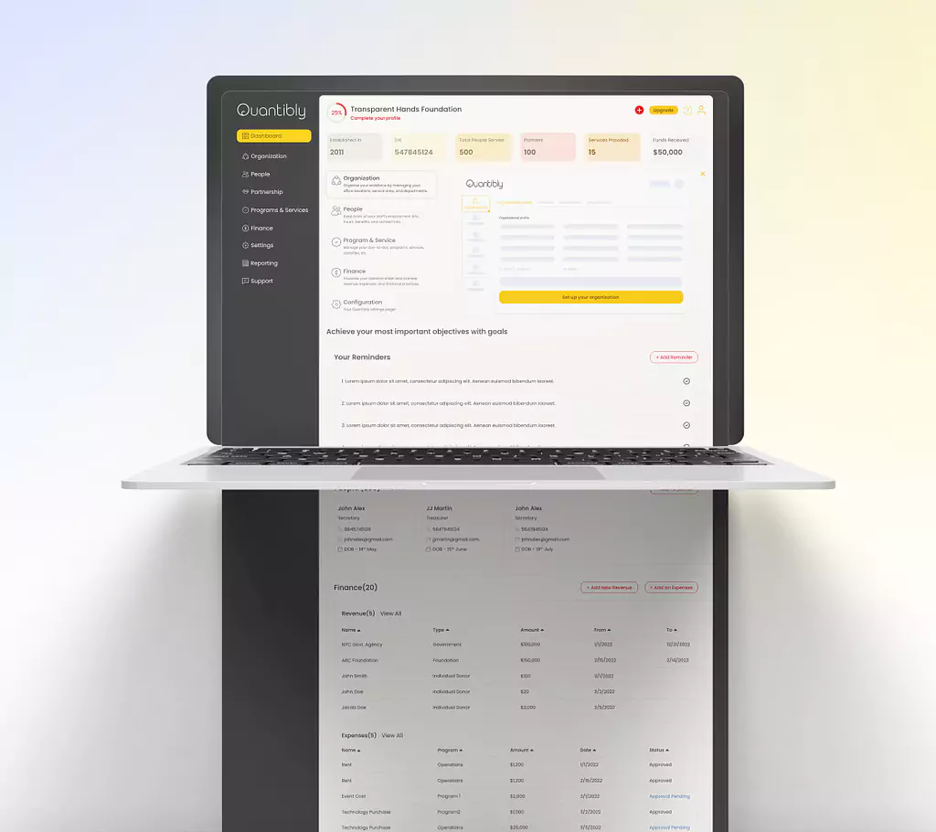 NGO SaaS Dashboard