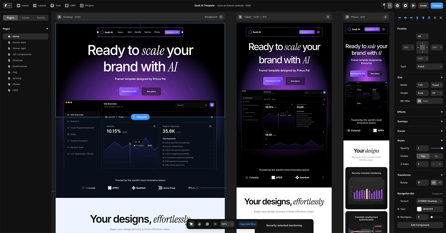 AI-powered Website Design