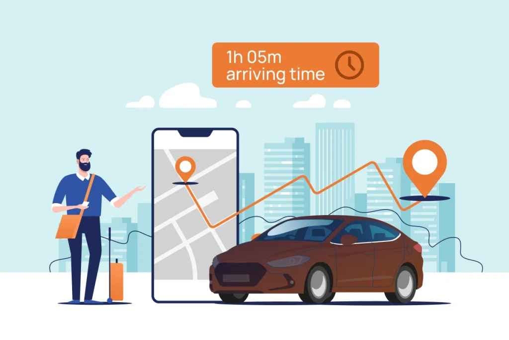 Distance time estimate calculations by AI