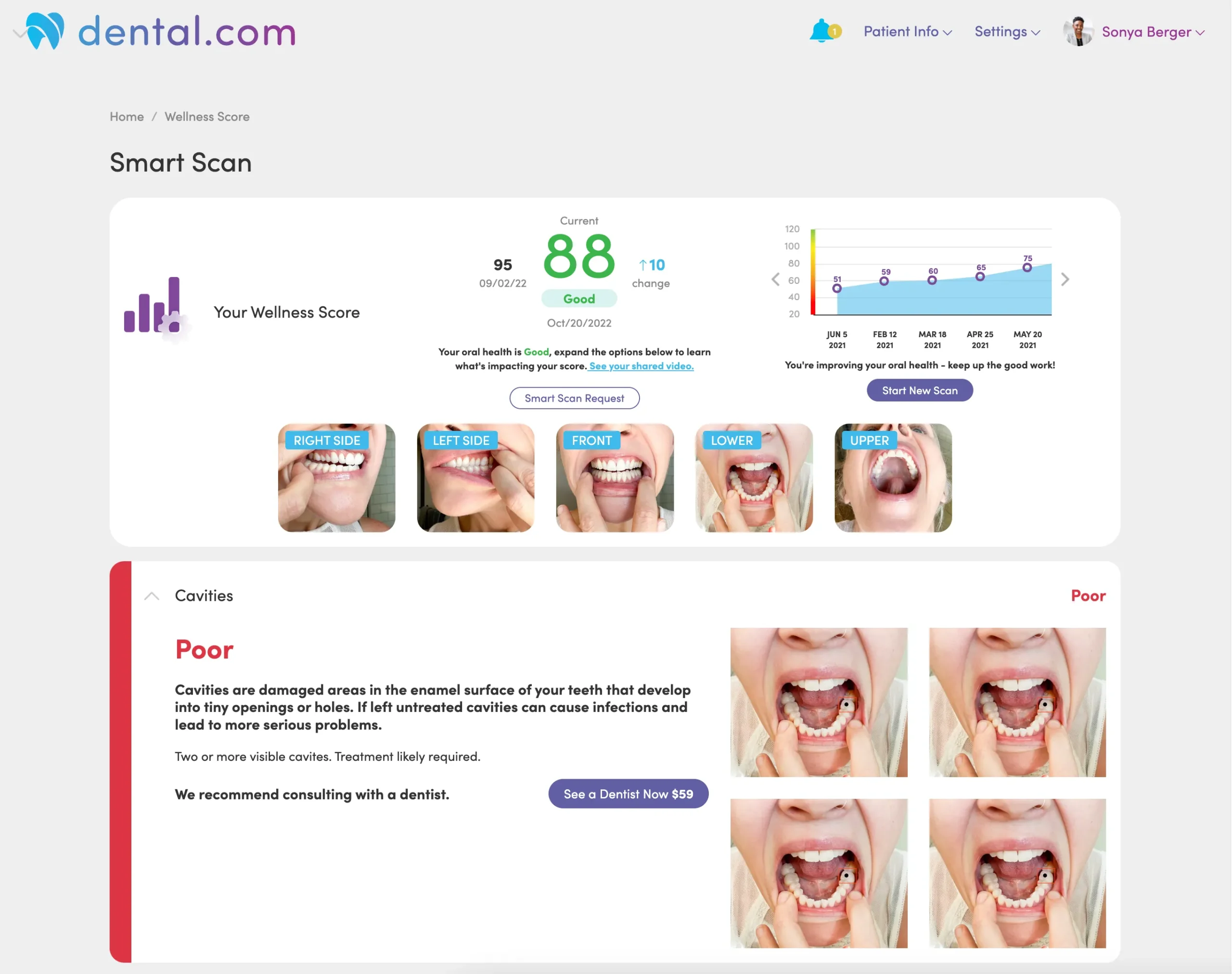 dental.com patient dashboard
