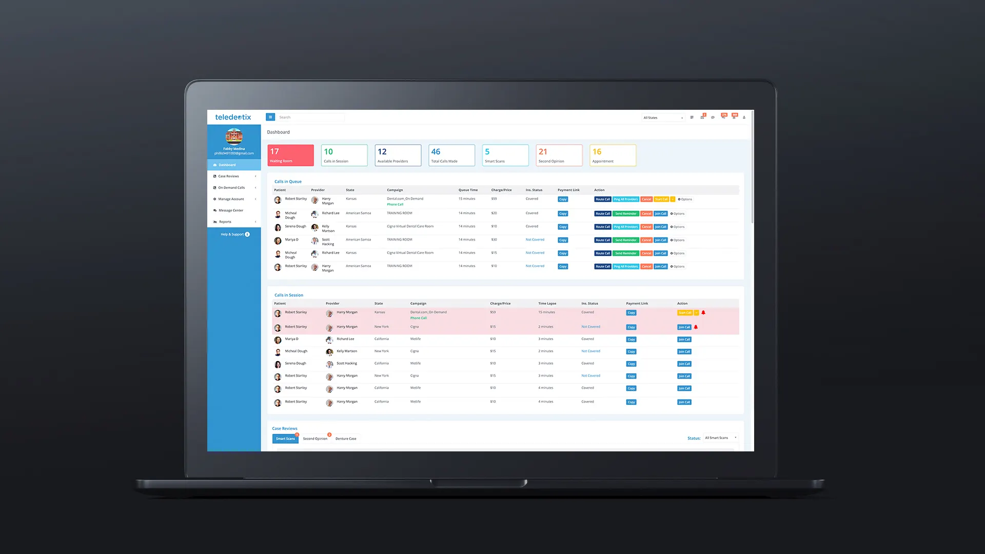 Teledentix-CSR-portal
