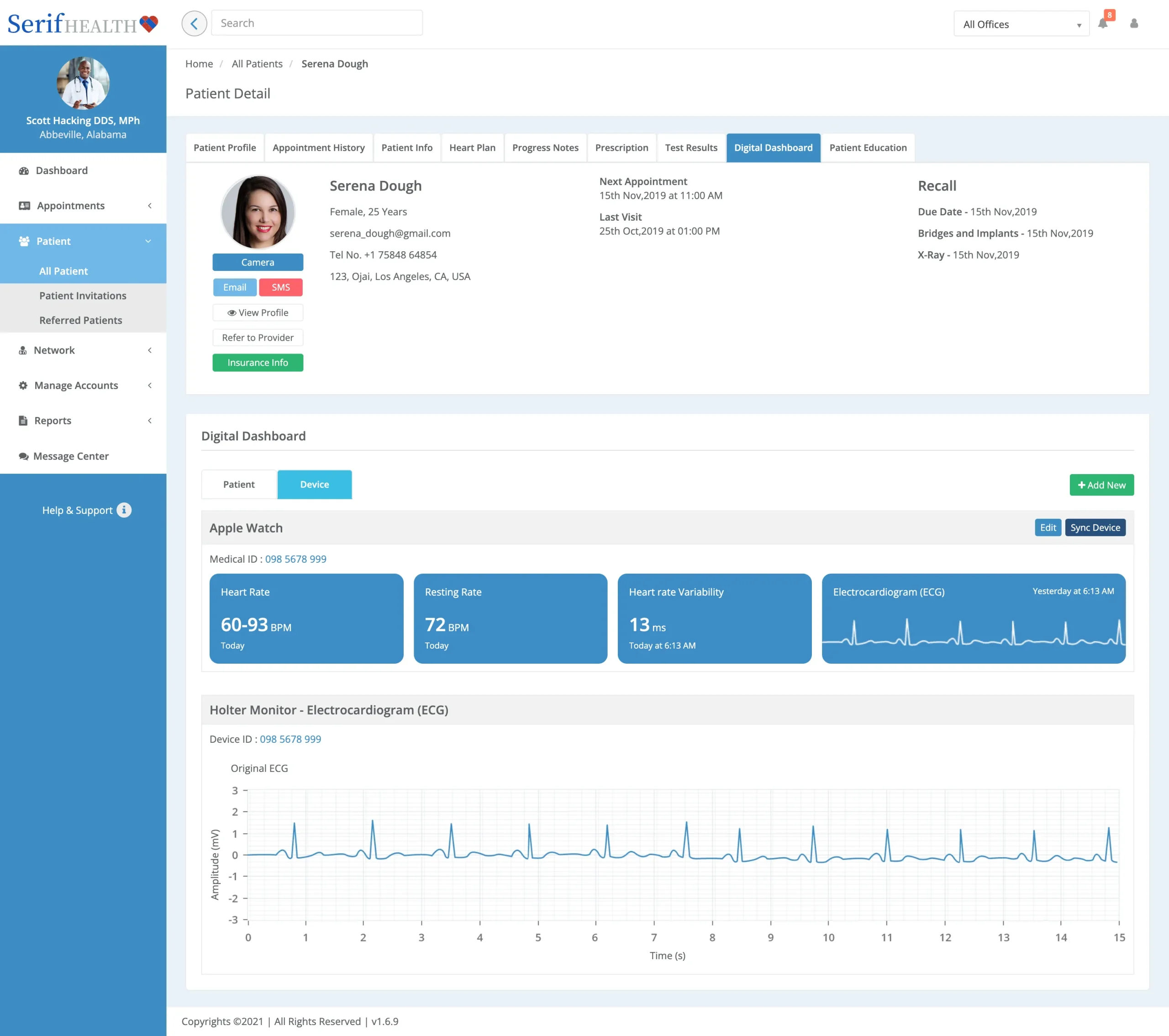 Teledentix Patient portal