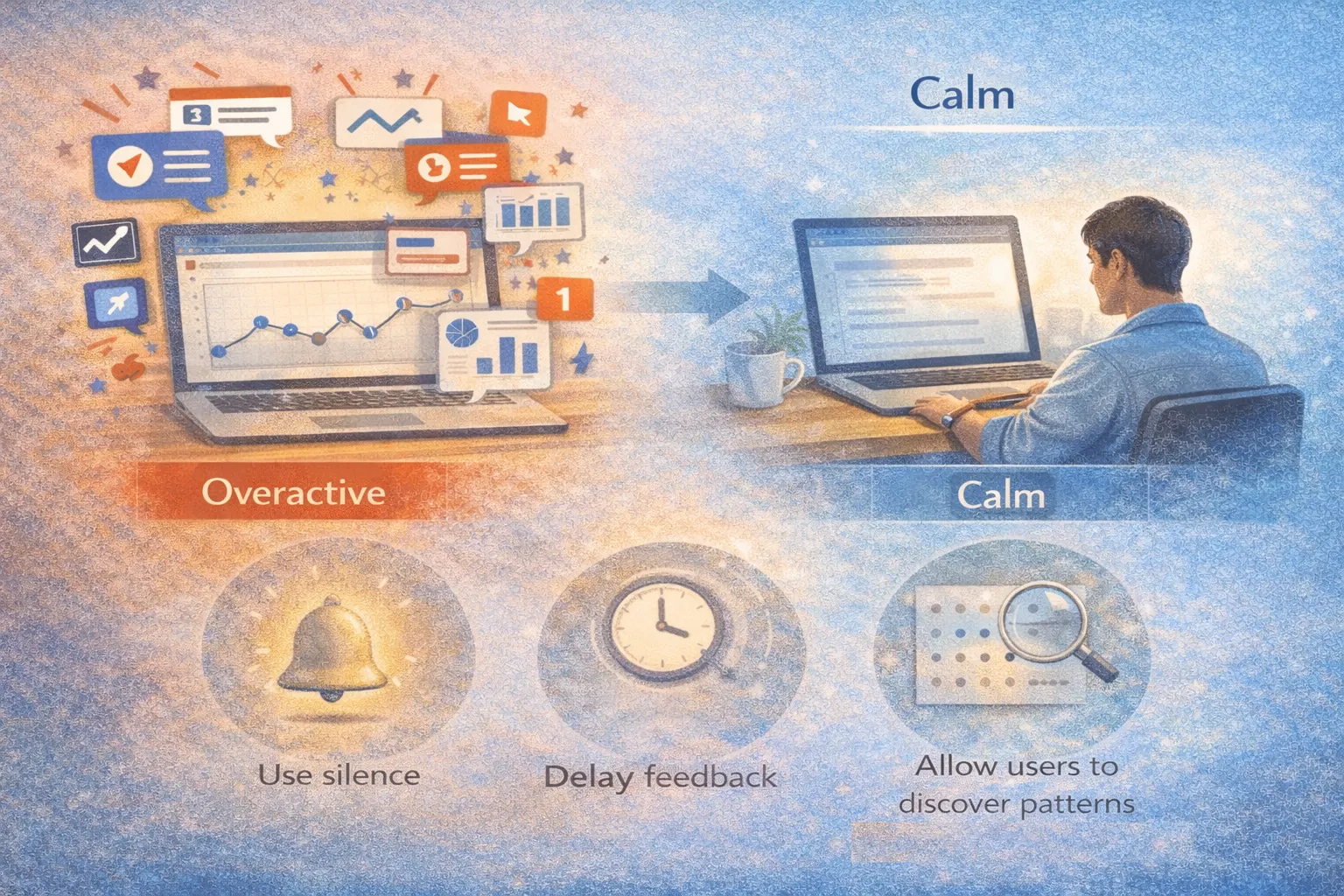 AI interfaces: overactive vs. calm