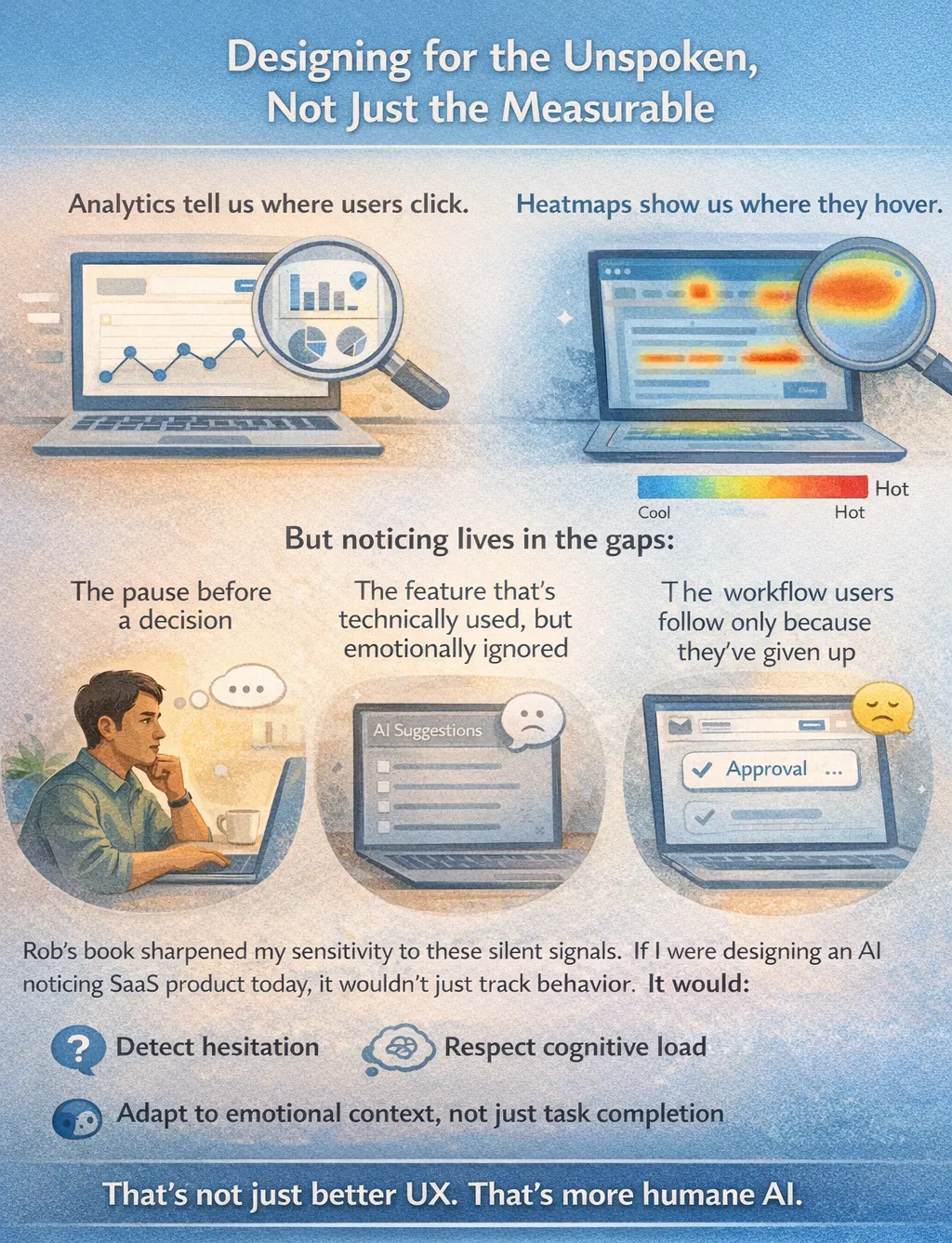 Designing for unspoken user experience