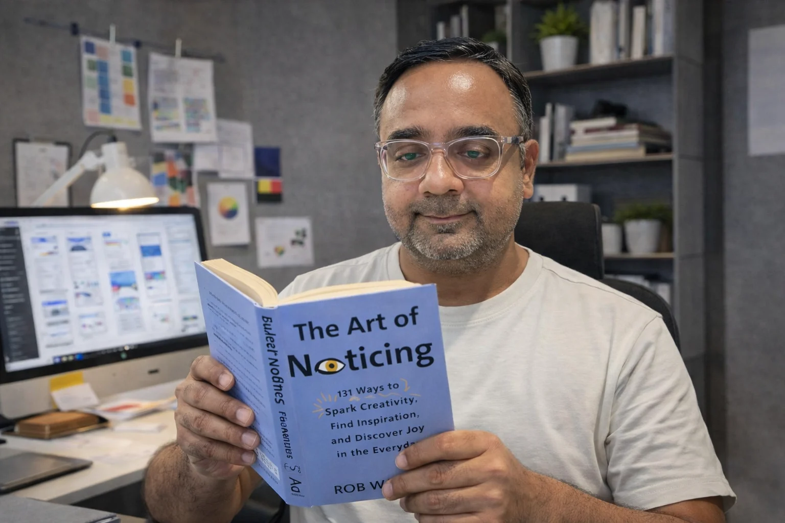 Prince Pal reading book - The art of noticing