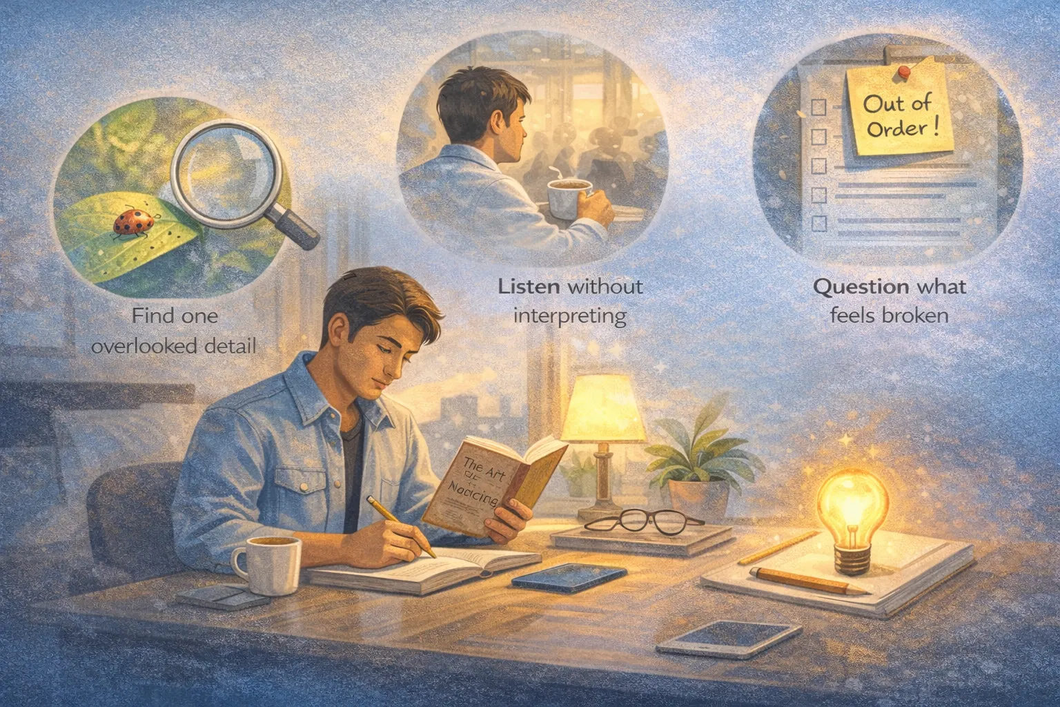 Reflecting on the art of noticing