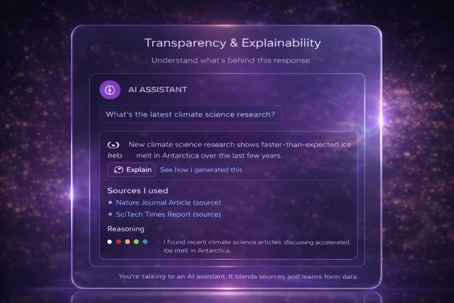 Transparency & explainability