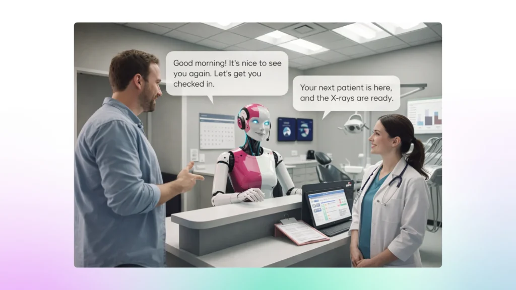 AI receptionist for healthcare