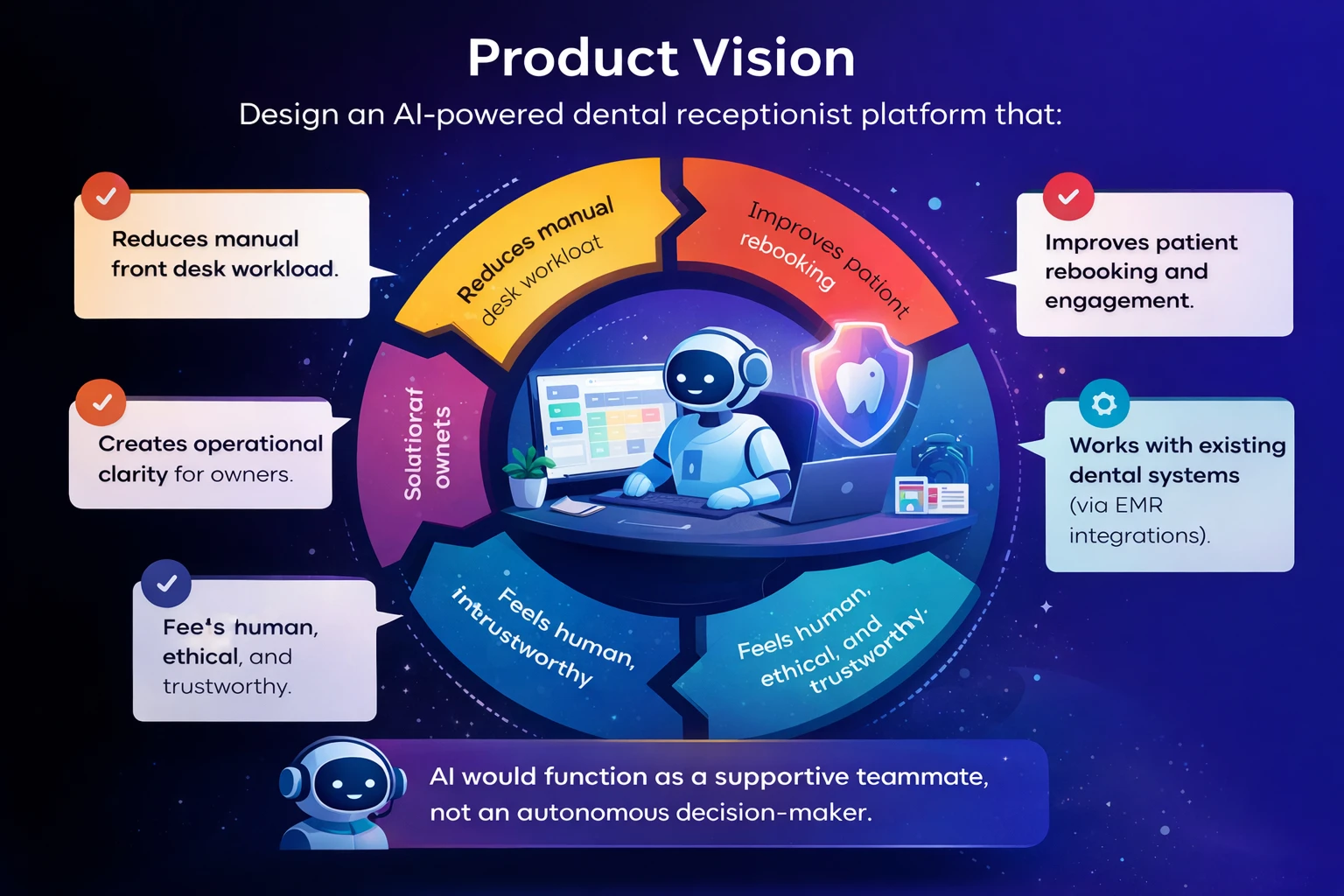 AI receptionist healthcare product vision