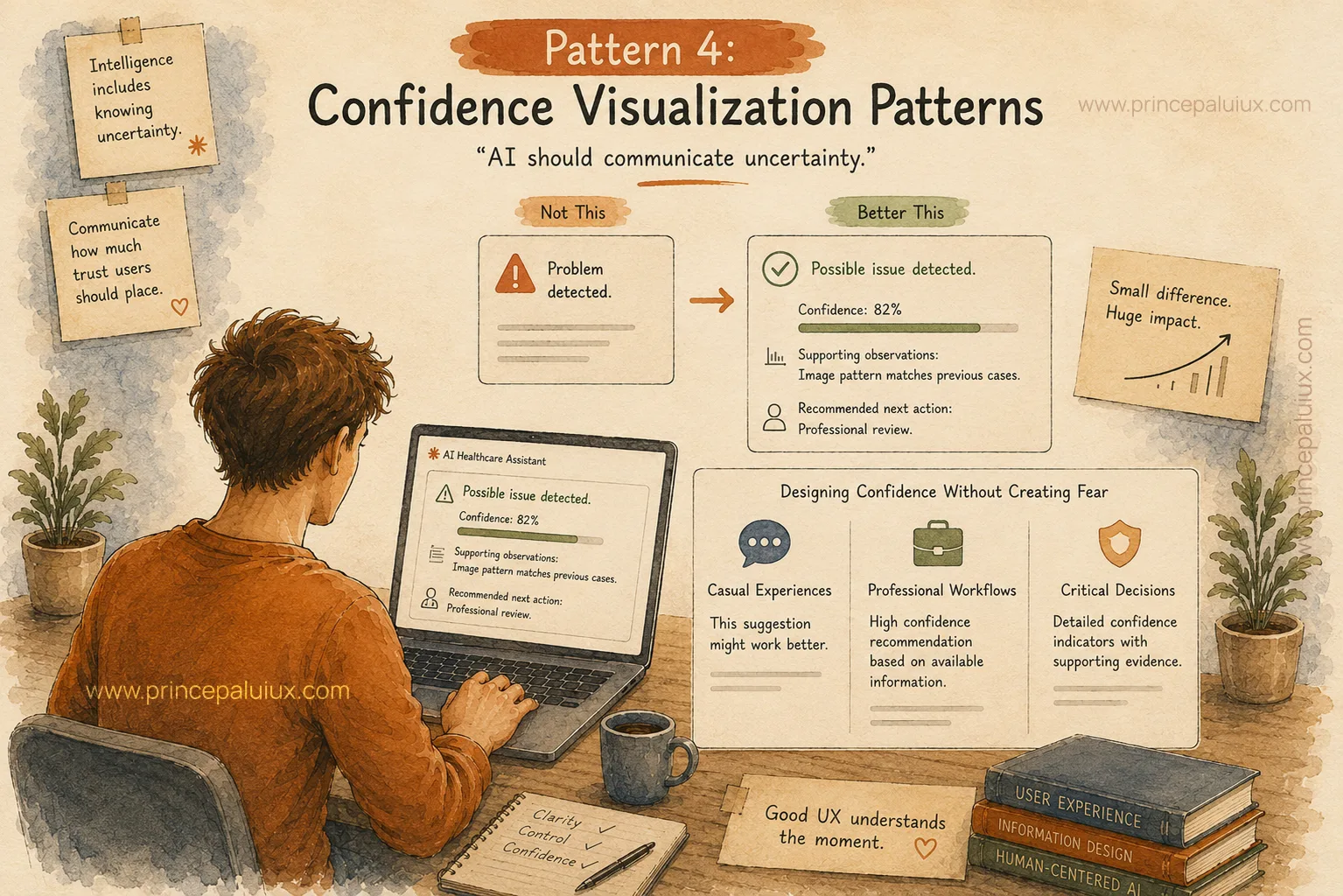 confidence visualization patterns