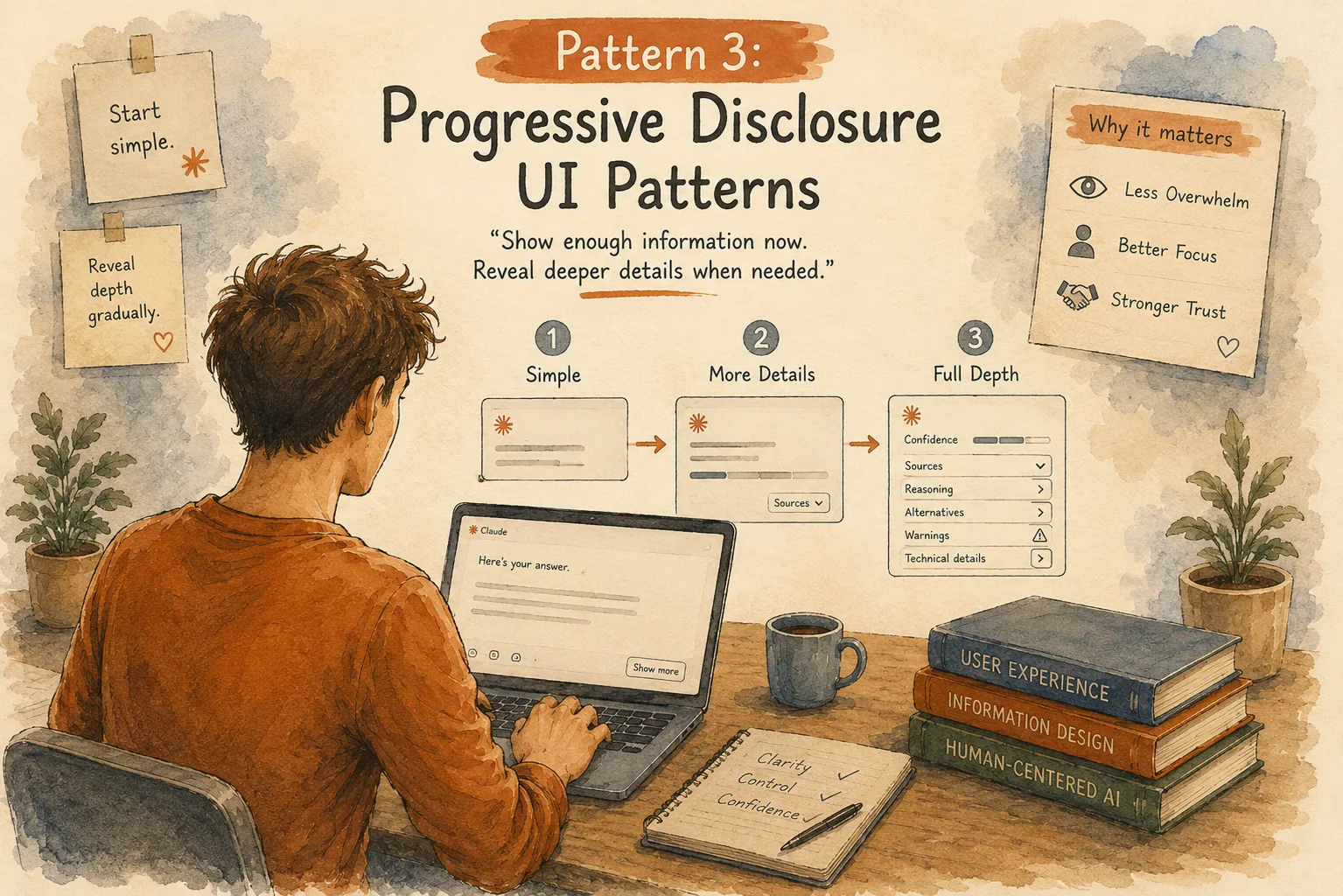 progressive disclosure UI patterns