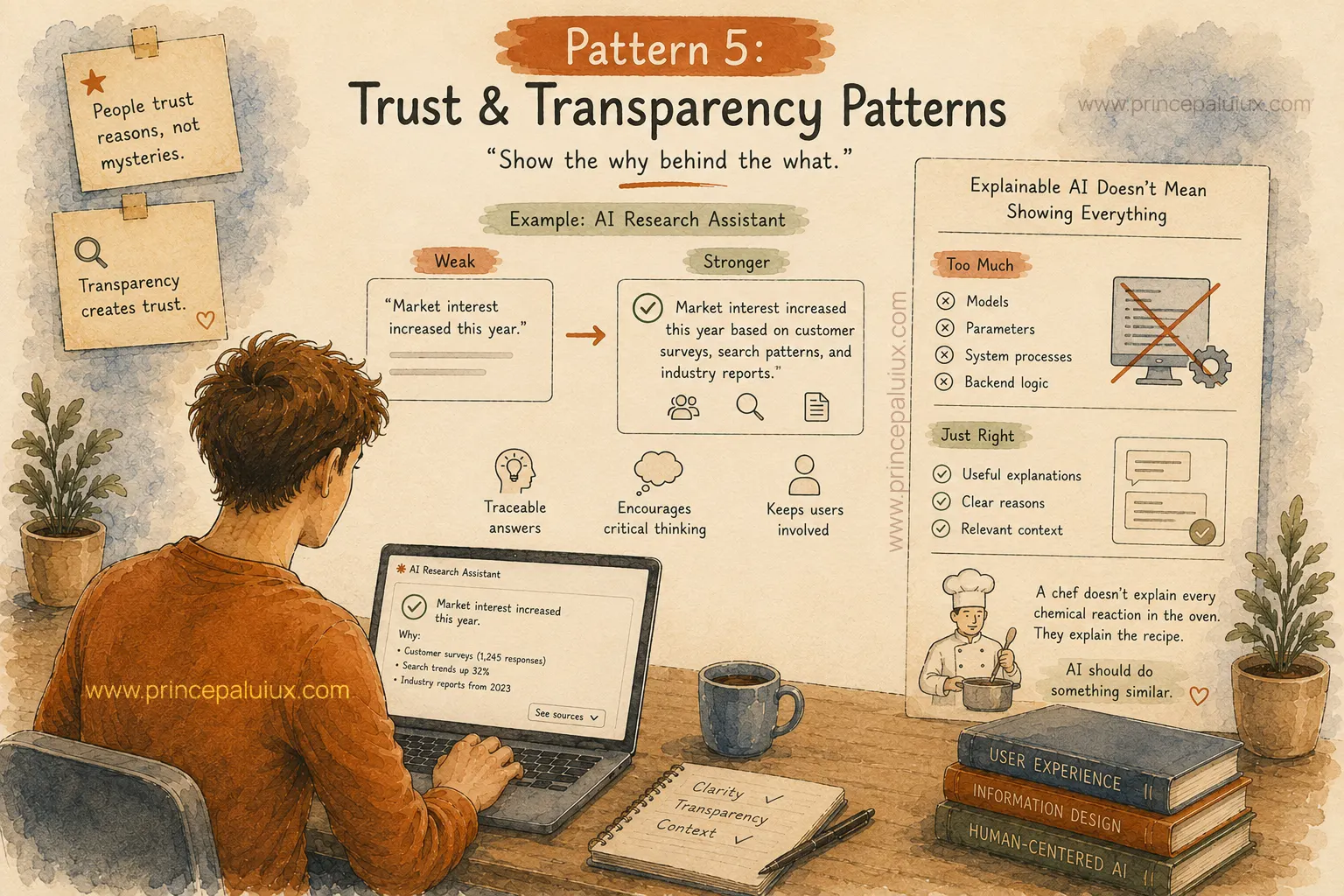 trust and transparency patterns in design