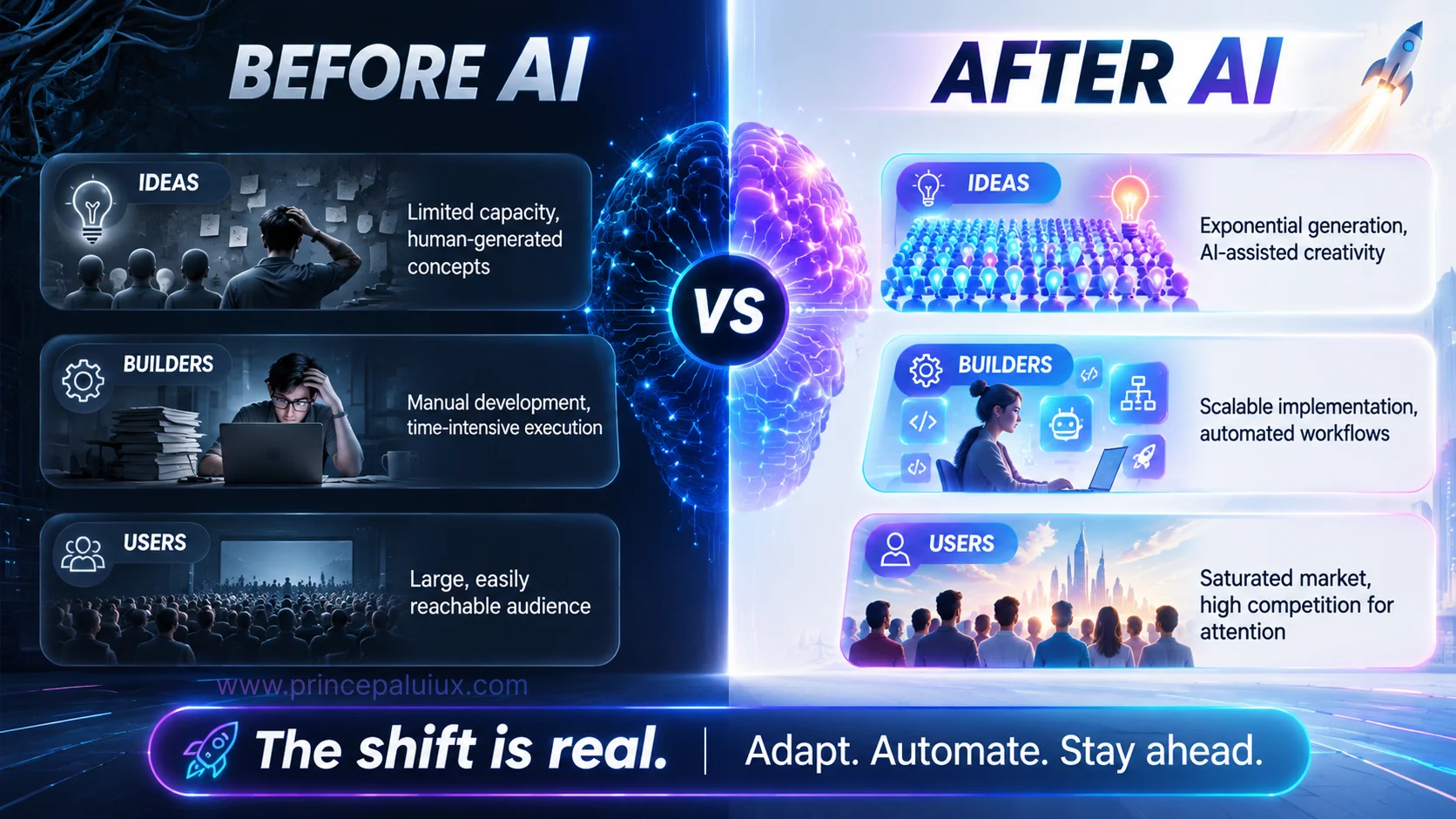 product development before ai after ai